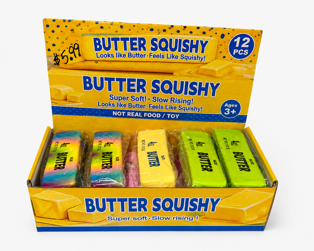 Butter Squishy Stress Toy - Rainbow