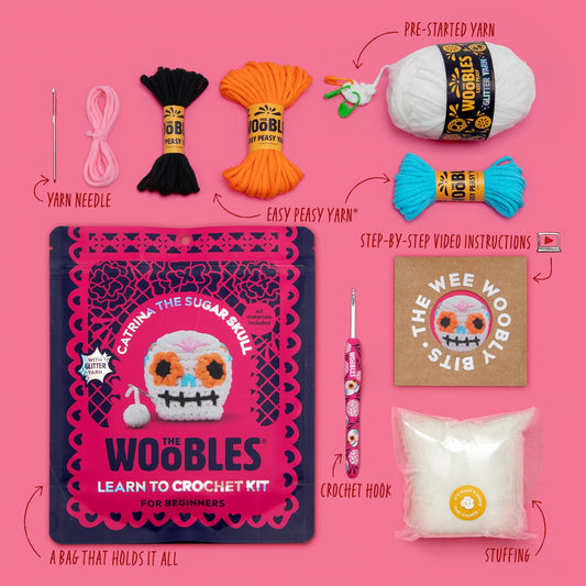 Catrina the Sugar Skull Crochet Kit - not available on Woobles website. Will ship next week. No cancelations